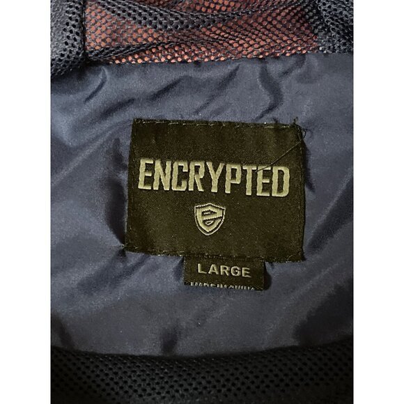 Elevate Mixed Print Spell Out Pull Over 1/2 Zip Hoodie Windbreaker Jacket Men's - Picture 8 of 9